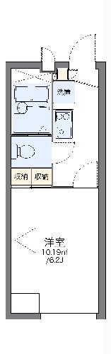 レオパレスピーチ(1K/2階)の間取り写真