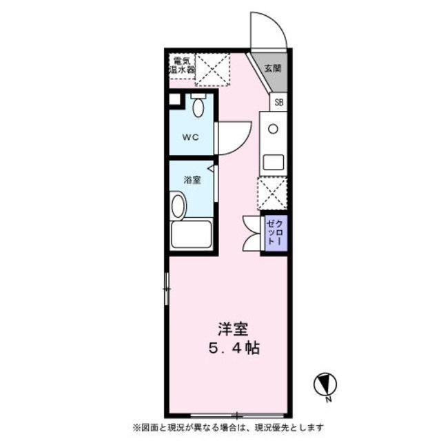 FUSION上板橋(ワンルーム/2階)の間取り写真
