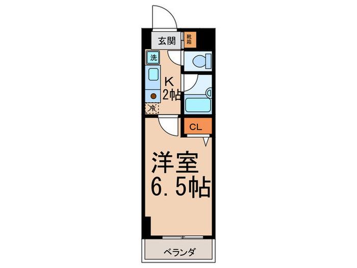 エクセル茗荷谷(1K/2階)の間取り写真