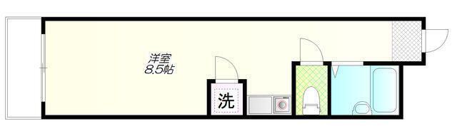 アーバンヒルズ東長崎(ワンルーム/1階)の間取り写真