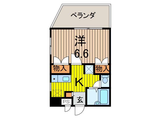パレ・ロワイヤル(1K/3階)の間取り写真