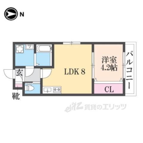 H-MAISON大蓮南Ⅱ(1LDK/3階)の間取り写真