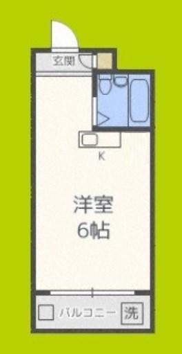 メゾンドスマーユ(ワンルーム/4階)の間取り写真