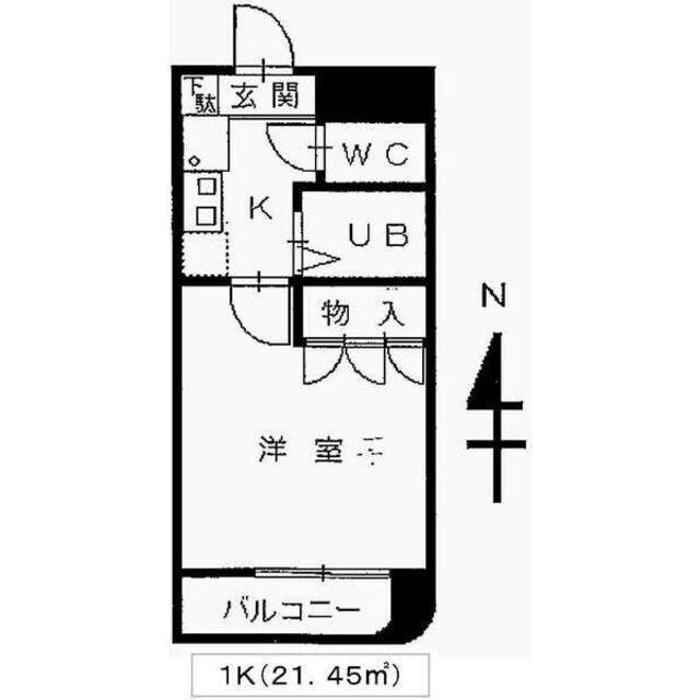 DOLL HOUSE又穂(1K/4階)の間取り写真
