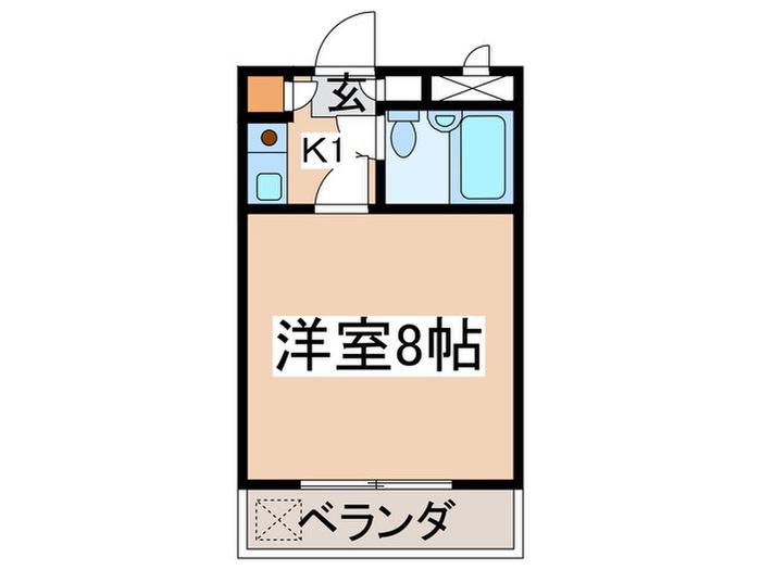 第二エステートオギモト(1K/3階)の間取り写真