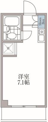 パークテラス相模原(ワンルーム/3階)の間取り写真