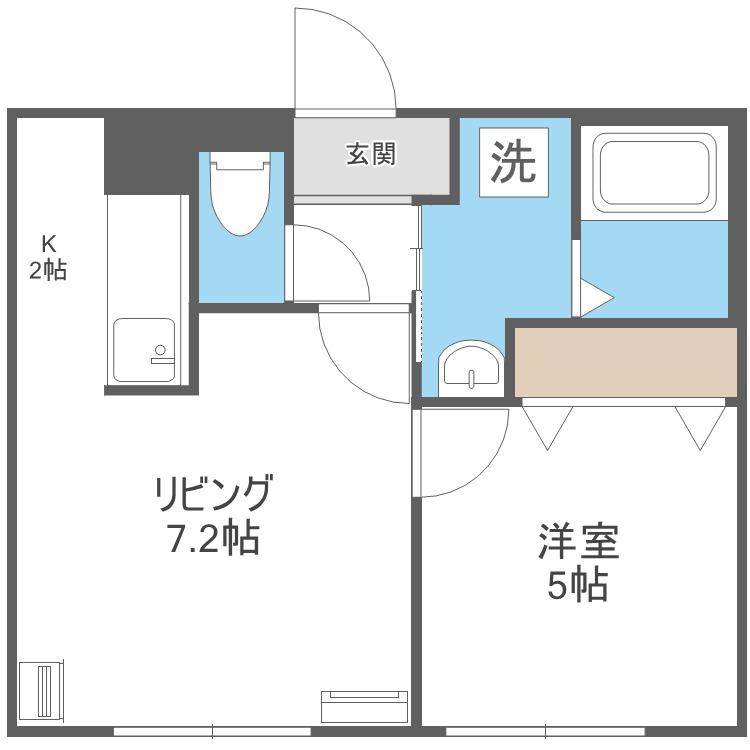 PRIMAVERA(1LDK/3階)の間取り写真