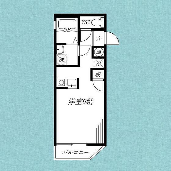 ミーレ橋本(ワンルーム/3階)の間取り写真