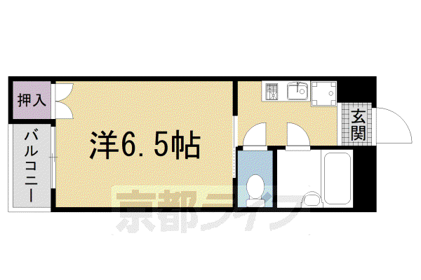 岩倉駅北2(1K/2階)の間取り写真