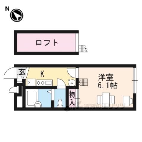 レオパレスビューテラスフジミ(1K/1階)の間取り写真