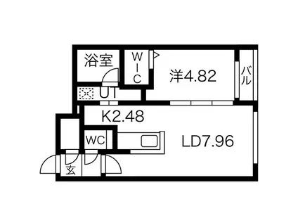 アートヒルズ(1LDK/2階)の間取り写真