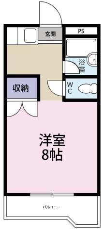 早内ハイツ(1K/1階)の間取り写真