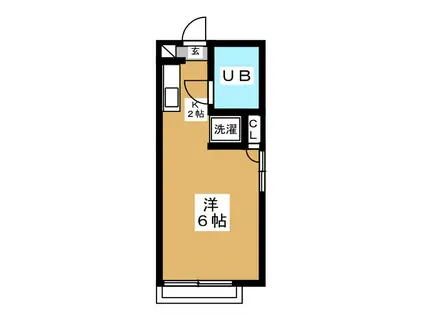 NYコート(ワンルーム/2階)の間取り写真