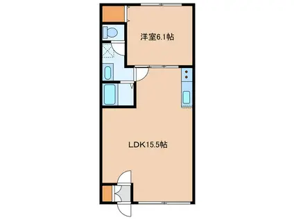 レストはまなす港(1LDK/2階)の間取り写真