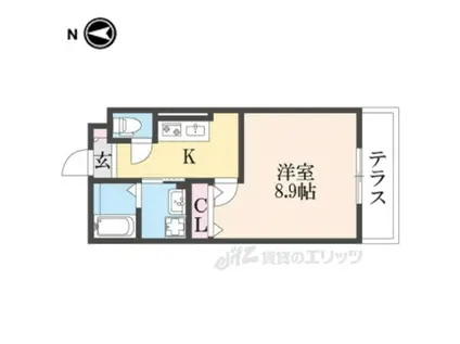 吉泉さくらマンション(1K/1階)の間取り写真