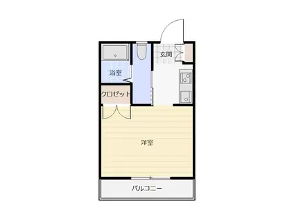 コーポりぶら3(1K/2階)の間取り写真