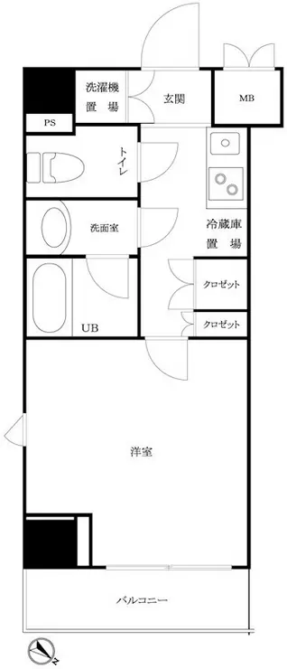 ルーブル三田 2階階 間取り