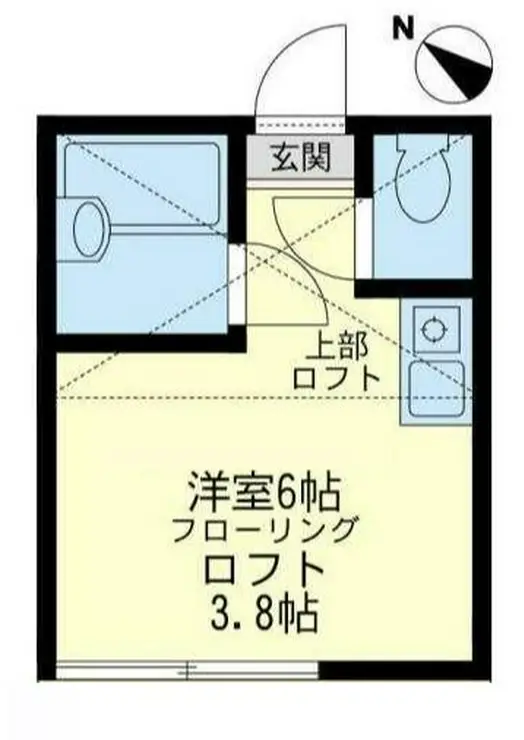 ユナイト鶴見バレンシアの丘 2階階 間取り