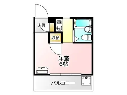 K2ヒルズ(ワンルーム/3階)の間取り写真