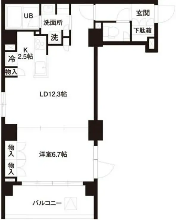 レジディア白金高輪 4階階 間取り