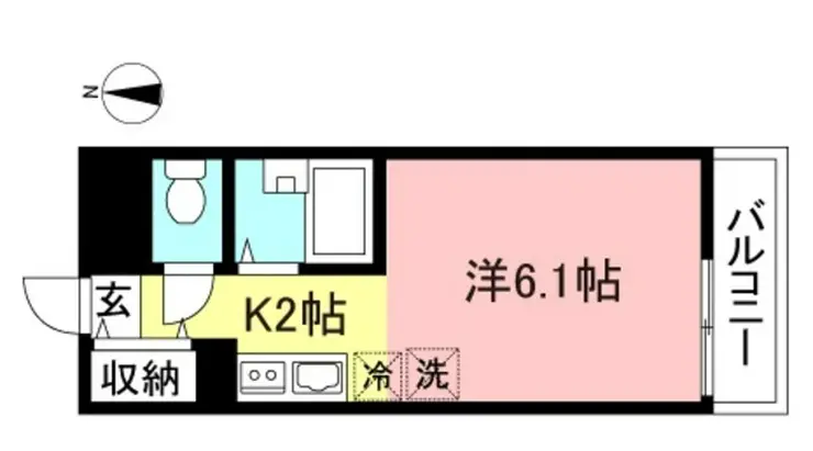 ファンタジア壱番館 2階階 間取り