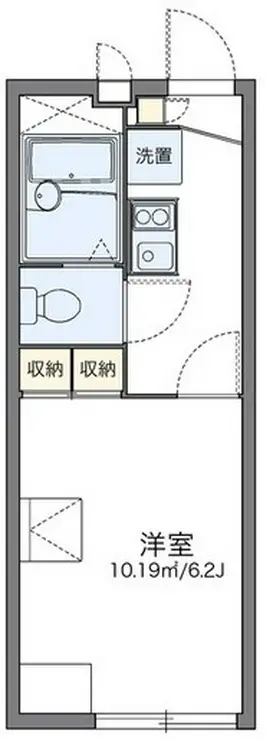 レオパレス鍵 1階階 間取り