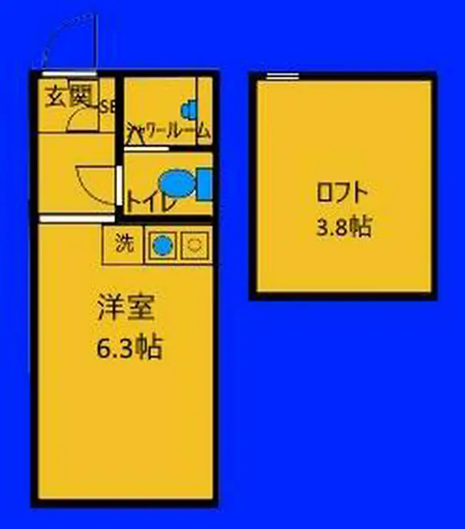 ユナイト和田町ロートレック・オペラ 1階階 間取り