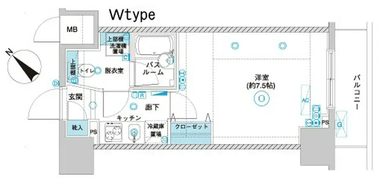 フェニックス横濱関内BAY GAIA 8階階 間取り