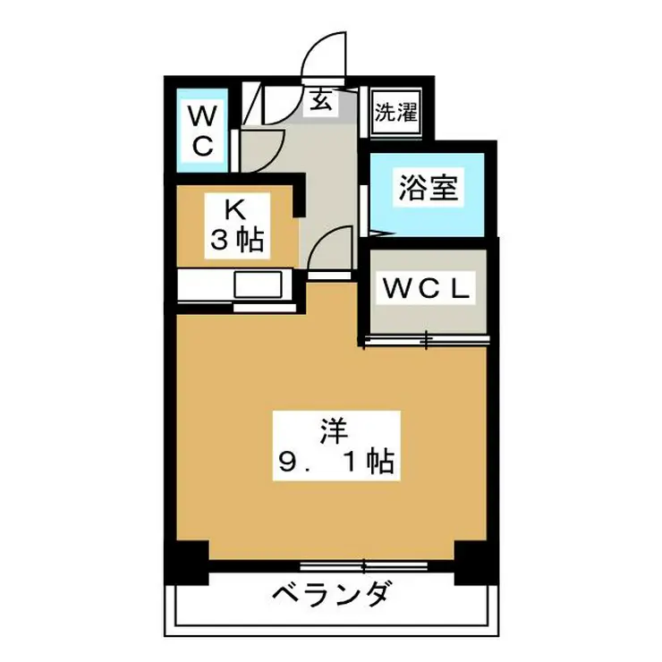 レニエ・ラ・ヴェルトゥ 5階階 間取り