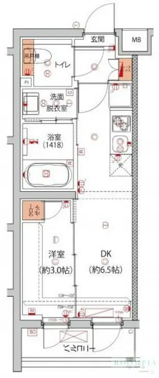 ハーモニーレジデンス中野本町パークサイド 3階階 間取り