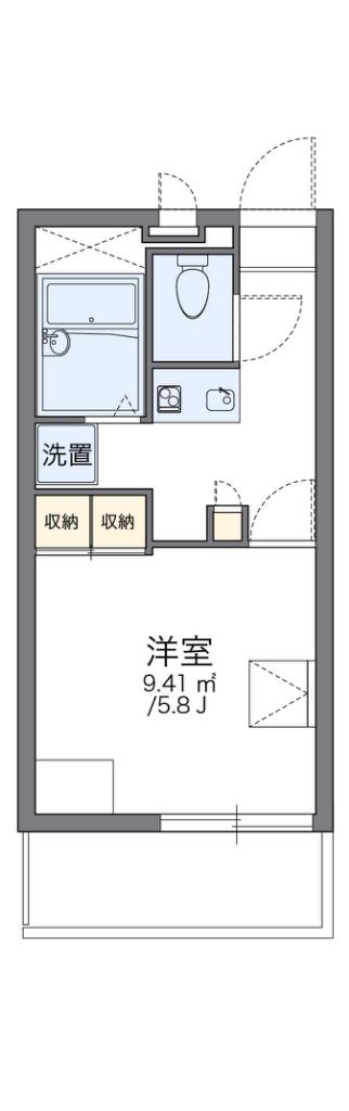 レオパレス銀河(1K/3階)の間取り写真