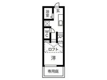 地下鉄桜通線 鳴子北駅 徒歩5分 2階建 築10年(1SK/1階)の間取り写真