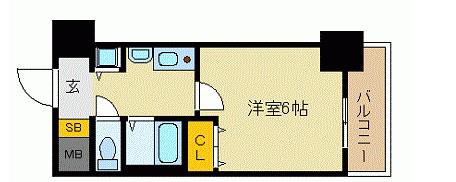 プレサンス名古屋STATIONザ・シティ(1K/10階)の間取り写真