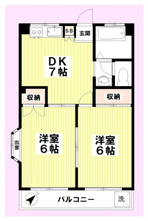 グリーンハイツ 3階階 間取り