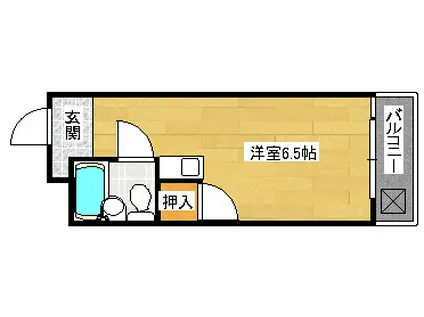 エムビル(ワンルーム/2階)の間取り写真