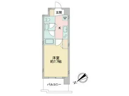 アルフィーレ新栄(1K/8階)の間取り写真