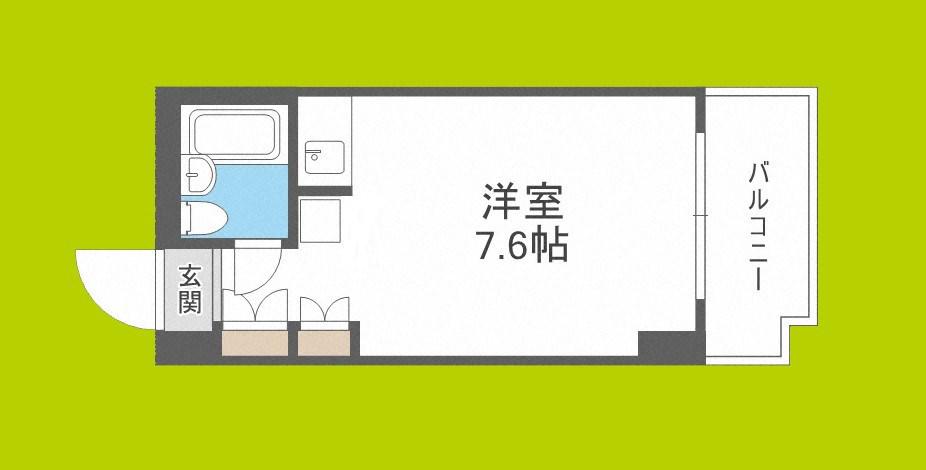 メゾン第5新大阪(ワンルーム/7階)の間取り写真