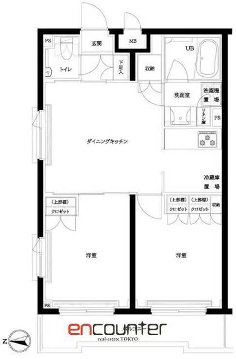 ルーブル都立家政六番館 4階階 間取り