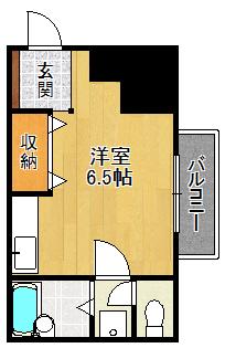 フレグランス宝塚(ワンルーム/3階)の間取り写真
