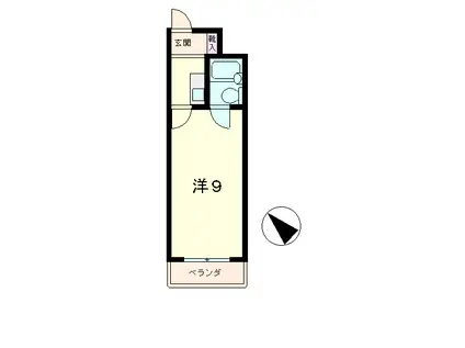 サンクリエート追分(1K/4階)の間取り写真