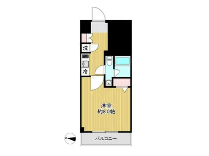 SHOKEN RESIDENCE高島平II(1K/2階)の間取り写真