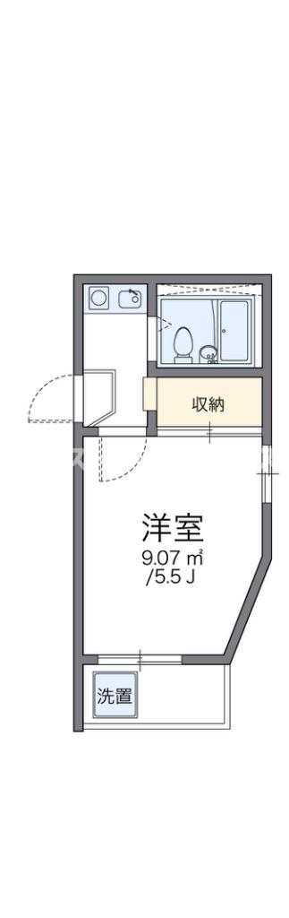 レオパレスTOSA(1K/2階)の間取り写真