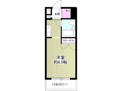 メゾン市川(1K/1階)の間取り写真