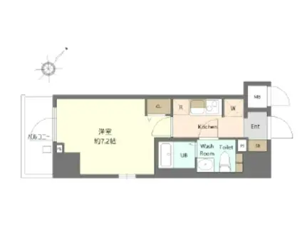 N-STAGE ISEHARAII(1K/3階)の間取り写真