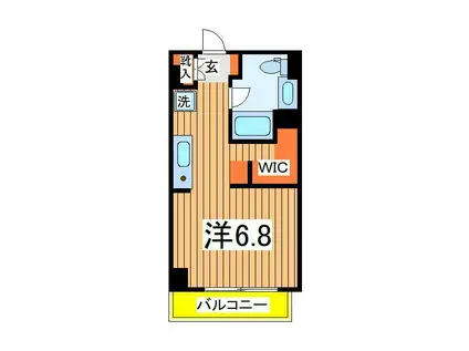 ART APARTMENT IN OOTAKA‐NO‐MORI(ワンルーム/2階)の間取り写真