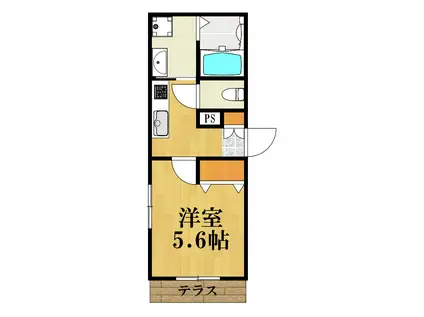 メゾン南雪谷(1K/1階)の間取り写真