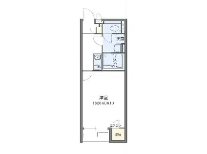 クレイノブンゴ(1K/2階)の間取り写真