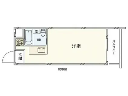 メゾンドコンセール(ワンルーム/4階)の間取り写真