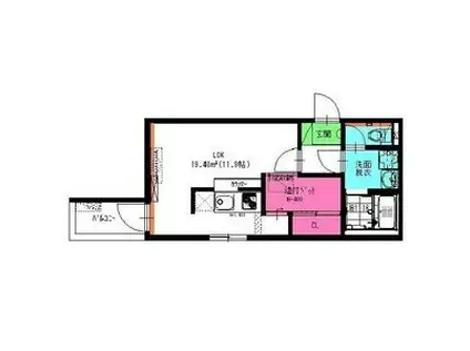 RADIANCE丸の内(ワンルーム/4階)の間取り写真