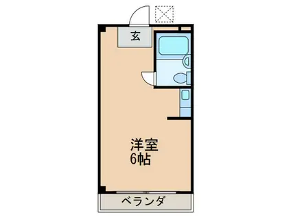 ヒルサイド八事(ワンルーム/2階)の間取り写真